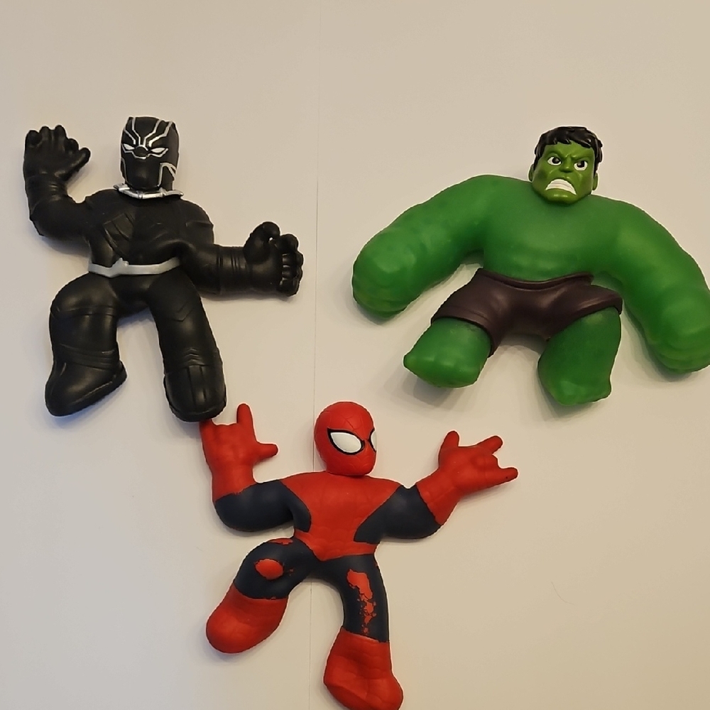 Heroes Of Goo Jit Zu Superhero Trio Kids Action Figures GUC